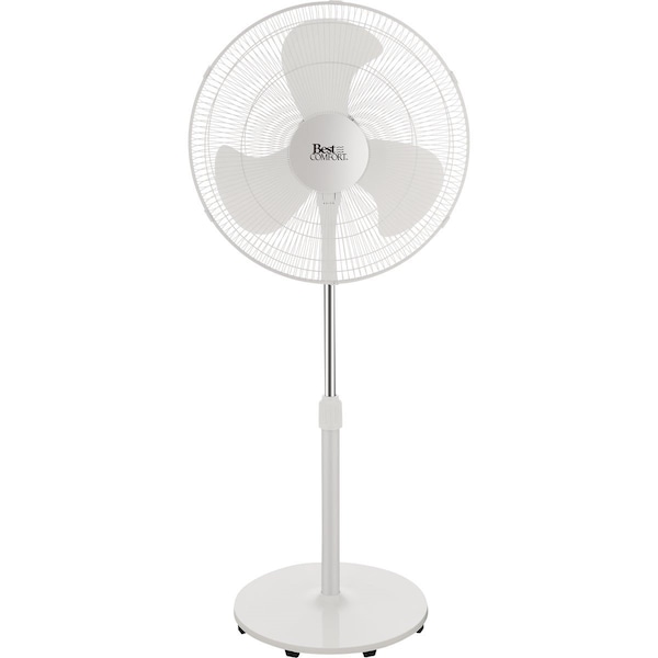 Best Comfort 18 In. 3-Speed 30 In. to 36 In. H. Oscillating Pedestal Fan FS45-19M - main